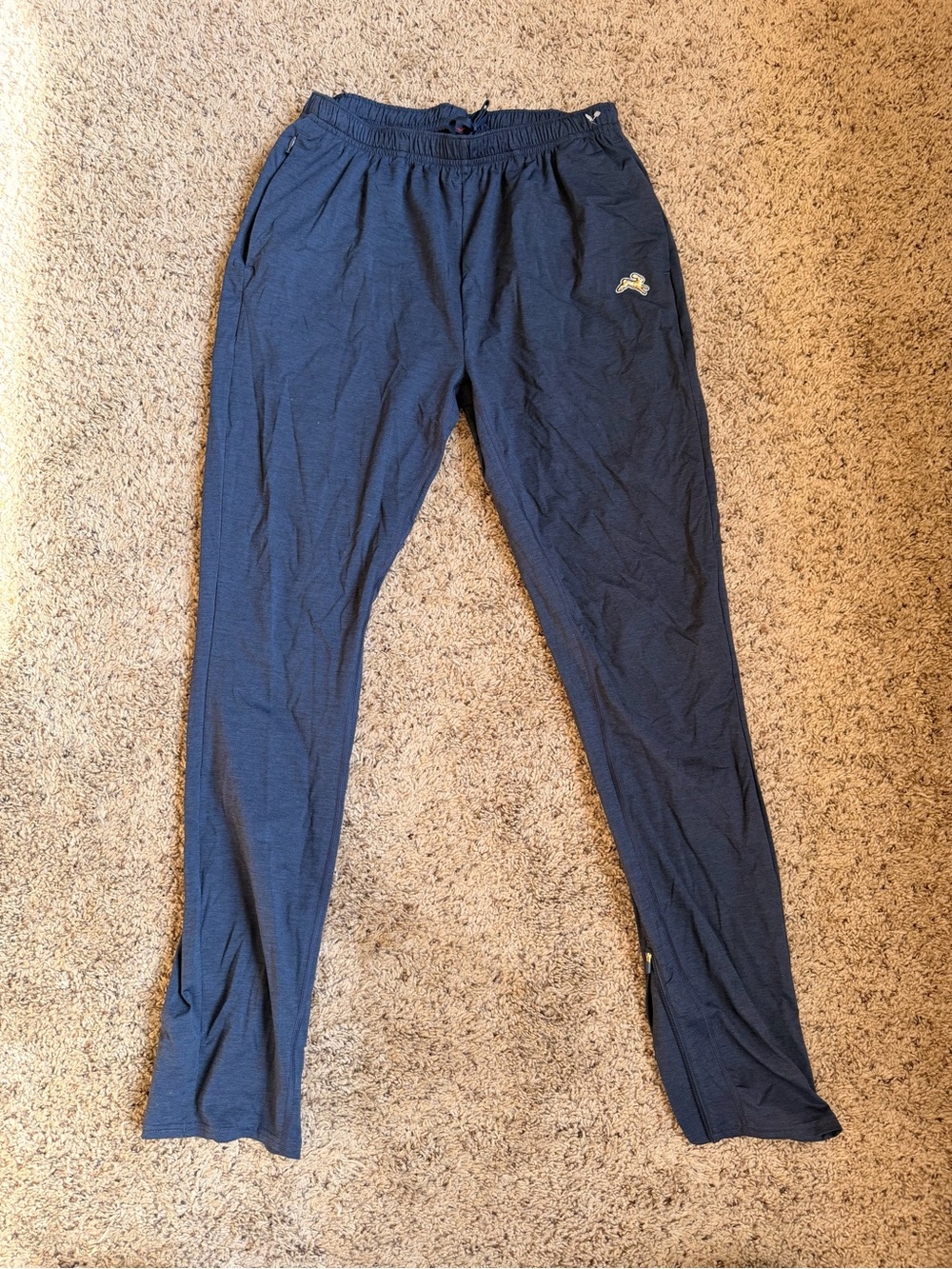 New Tracksmith Session Pants Performance Joggers Blue Small NEW without Tags